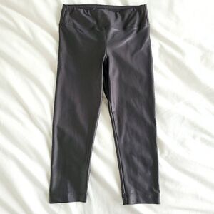 Koral Metallic Cropped Leggings Women's Medium Polyamide Stretch Pull On